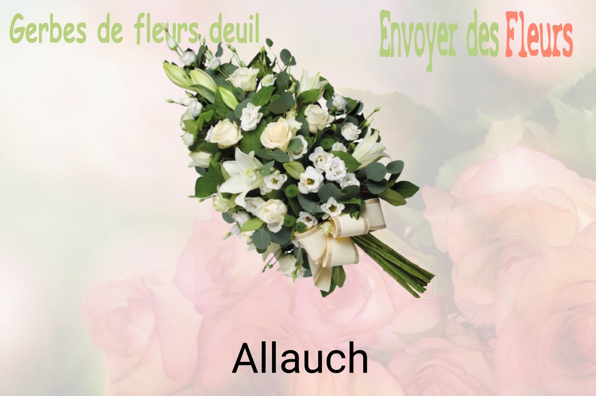 Gerbe de fleurs de deuil livrée à Allauch